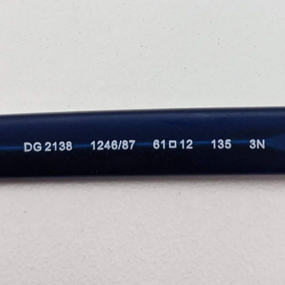 🕶️Frame Only | Dolce&Gabbana DG2138 Sunglasses 61/12 135 /KAZ307🕶️ - Picture 6 of 7